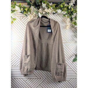 Pine Cashmere Women's Audrey Multi Wear Cardigan Wrap Camel NEW